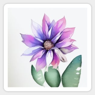 Watercolor Flower Sticker